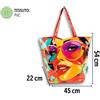 PARTENOPE DISTRIBUZIONE SRL Borsa Mare Coveri, 54x45x22 cm, Capiente, Da Spiaggia