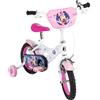 MANDELLI SRL Huffy Disney Minnie Mouse Bicicletta Bambina 14 Pollici con Ruote di Supporto