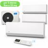 Midea Breezeless E Trial Split 6,1 kW per 2 stanze fino a 17 mq e 1 fino a 23 mq 2 x 9.000 + 1 x 12.000 BTU