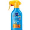 NIVEA SUN Spray Protect & Bronze SPF 20 250 ml, Crema solare 20 spray abbronzante corpo, Protezione solare 20 con attivatore di Melanina acceleratore abbronzatura, Resistente all'acqua, Non unge