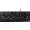 CHERRY STREAM KEYBOARD, Tastiera con filo, Layout per l'Unione Europea (QWERTY), Battitura estremamente silenziosa, Sensazione di digitazione unica, Design piatto, Colore nero