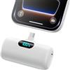 QODJN Mini Power Bank USB C 5000mAh, 15W PD Ricarica Rapida Powerbank Ultra Compatto Caricabatterie Portatile Batteria Esterna con LED Display per iPhone 17/16/15, Samsung Galaxy, Note, Huawei ecc
