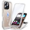 Cozycase Cover TOP 360 Antiurto IP68 Impermeabile Per iPhone 16 Pro Max | Magnetica Per Magsafe, Rugged Militare, Subacquea Waterproof Case Anti Urto Resistente Antipolvere, Custodia Integrale. Nero