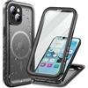 Cozycase Cover TOP 360 Antiurto IP68 Impermeabile Per iPhone 13 | Magnetica Per Magsafe, Rugged Militare, Subacquea Waterproof Case Anti Urto Resistente Antipolvere, Custodia Integrale. Nero