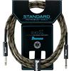 Ibanez si10-cgr 3 m 2 connettori dritti Standard cavo strumento in tessuto, colore: verde militare