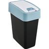 keeeper Cestino Premium con Coperchio Ribaltabile, Soft-Touch, 10 L, Magne, Nordic Blue (Blu)
