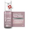 PODERM Smalto Cura per Unghie con Tea Tree - Parma | Swiss Lab - 8ML | Arricchito con Tea Tree, Silicio & Biotina | Purifica, Schiarisce & Nutre le Unghie Gialle | Creato da una Podologa
