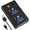 DSTE 2PCS DMW-BCF10 Batteria & Caricatore Compatibile per Panasonic Lumix DMC-F3 DMC-FC25 DMC-FH20 DMC-FX40 DMC-FX68 DMC-FX500 DMC-FX550