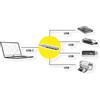 ROLINE Hub ROLINE USB 3.2 Gen 1, 4 vie, cavo di collegamento di tipo C