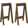 vidaXL 2 sgabelli Marrone miele 40x40x75 cm Legno massello di pino
