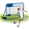 VEVOR Rimbalzatore da calcio VEVOR 147 x 117 cm, rete di rimbalzo con angolo regolabile e robusto telaio in ferro, rete da allenamento in PE per il controllo di palla e l'allenamento dei passaggi, attrezzo per l'allenamento con la palla per ragazzi e …