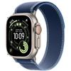 AP ULTRA 3 GPS + CELLULAR 49MM NATURAL TITANIUM CASE WITH BLUE/BRIGHT BLUE TRAIL