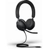 Jabra Evolve2 40 SE Headset Wired Head-band Calls/Music USB Type-C Black