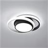 Goeco Plafoniera LED Soffitto Rotonda, Lampadario LED Moderno 32W 2350LM, Lampada da Soffitto in Acrilico per Cameretta Soggiorno Cucina Bagno, 6500K Luce Bianco Freddo Diametro 27cm