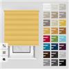 Estika Tenda a rullo giorno e notte con foratura - 170 x 220 cm - Soleggiato - montaggio a soffitto o parete, tessuto a doppio strato, semi-trasparente, per interni, per finestre