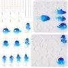 PH PandaHall PandaHall - 2 stampi in silicone per ciondoli a forma di granchio, pesce, polipo, tartaruga, con ganci per orecchini, anellini aperti per colata epossidica, artigianato e creazione di gioielli