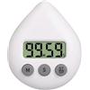 Generic Timer digitale, timer digitale per doccia, orologio da bagno con sveglia, impermeabile, a risparmio energetico, timer digitale da cucina, timer per spazzolino da denti, timer resistente all'acqua per