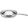 Lagostina Accademia Lagofusion Padella Acciaio Inox 18/10 Ø 24 cm, Pentola Induzione, Gas e Forno fino a 250 °C, Finitura Lucida Esterna e Satinata Interna, Manici Rivettati, Fondo 5 Strati