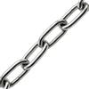 Lumonic 2m Catena V4A in acciaio inox | 5mm | A lungo raggio | Inossidabile + resistente all'acqua di mare | Catena antipioggia, cesto sospeso, catena a sbarramento