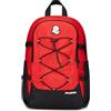 Invicta Zaino Ufficio Act Plus Plain, Rosso, Doppio Scomparto Con Tasca PC, Tasca Borraccia, Tasca Con Organizer, Cinghia Vita, Nastri Torace e Regolazione Volume, Zaino Lavoro Scuola Viaggio