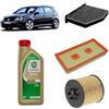 OP Kit tagliando 3 filtri + 4 L olio Edge 5W30 LL per Volkswagen Golf 5 V 1.6 FSI, BLF/BLP/BAG