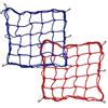 FORYNXHWIN Rete Ragno Elastica - 2 Pezzi Rete Casco per Moto con Ganci 40 x 40cm Rete per Bagagli per Moto Bicicletta (Blu&Rosso)