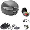farbrothersonline COMPATIBILE CON PIAGGIO LIBERTY S 125 BAULETTO VALIGIA BAULE B29NT2 TECH+PIASTRA GIVI PER 1 CASCO INTEGRALE O JET 29LT INSERTI TRASPARENTI PER MOTO-SCOOTER CON PORTAPACCHI POSTERIORE