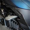 labelbike - Adesivi 3D Moto Scooter Poggiapiedi Protezione e Decorazione in Resina Compatibile con Zontes 125D 2023-2026 Colore Simil Carbonio