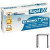 Rapid 24855800 - Punti metallici Strong 24/6, galvanizzati