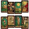 CRAFTERIAN Bright Tarot Cards Deck, 78 Tarot Deck, Original Tarot Cards for Beginners and Experts with Guide Book and Gift Bag, Fortune Telling Game, Divination Tools for All Skill Levels