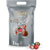 Lindt LINDOR Praline di Cioccolato Latte Extra Fondente 70% Cacao Doppio Cioccolato