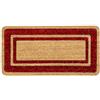 SaRani Zerbino Cocco Tappeto da Ingresso in Fibra Naturale Fondo Antiscivolo di Gomma Naturale, per uso Interno ed Esterno (Rosso, 33x60 cm)