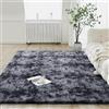 ANJIAJIE Tappeto Peloso Soggiorno 160 x 250 cm Morbido Soffice Antiscivolo Tappeto per Soggiorno per e Camera da Letto, Grigio Scuro