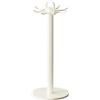 HomeVortex Portautensili da cucina girevole a 360° con 8 ganci, organizer da appoggio in acciaio al carbonio, per spatole, cucchiai, mestoli, base antiscivolo, supporto da appendere, 44 cm grigio