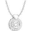 Sofia Milani - Collana da Donna in Argento 925 - con Pietra Zircone - Ciondolo a Cerchio - N0816