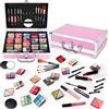 KAICOERLY Makeup Kit for Women Girls, Fashionable Make Up Present Set for Beginners Professionals Traveler with Case, Makeup Essential with Eyeshadow Palette, Lip Gloss, Mascara,Foundation Face Primer(Pink)