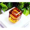 harshj_0 Arancione Topazio Cubo 40 A 50 KT Certificato Loose Gemma H15