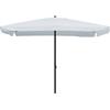 Ombrellone Rettangolare da Giardino 2x3 m Palo Ø48 mm Struttura in Acciaio Esterno Bianco