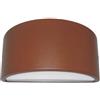 Lampada Applique Mezza Luna Chiusa Colore Corten per Esterno Linea Umbe Sovil