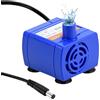 QWORK® Pompa Acquario Silenziosa per Pompa Fontanella per Gatti - 12 V CA, 2 W - Super silenziosa, Basso Consumo