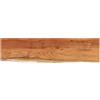 Keeushr Mensola da parete 80 x 20 x 3,8 cm, rettangolare, in legno massiccio di acacia, con bordo ad albero, mensola sospesa per soggiorno, libri, piante, decorazione