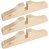 SILENRADAWN Supporto in Legno per Divisorio Pieghevole 3 Pezzi Base e Piedini per Pannello Divisorio Interno, Adatto a Separatori per Stanze Beige