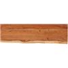 Keeushr Mensola da parete in legno di acacia massiccio, 60 x 20 x 2,5 cm, con bordo dell'albero, mensola rettangolare sospesa per soggiorno, libri, piante e decorazioni