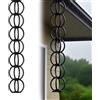 eryssgbf Catena Pluviale Giapponese in Rame per Drenaggio, Resistente all'Inverno, Ideale per Barile di Pioggia, Nero (2.2m)