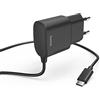 Hama - Caricabatterie con cavo USB Type C, 12 W, un metro, nero