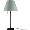 LUCEPLAN lampada da tavolo dimmerabile COSTANZA D13 con stelo telescopico nero e paralume MEZZO TONO VERDE ALCHIMIA - 1D13N=000017+9D1301511737