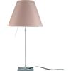 LUCEPLAN lampada da tavolo ON/OFF COSTANZA D13i con stelo telescopico alluminio e paralume MEZZO TONO CIPRIA - 1D13N=010020+9D1301511738