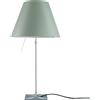LUCEPLAN lampada da tavolo ON/OFF COSTANZA D13i con stelo telescopico alluminio e paralume MEZZO TONO VERDE ALCHIMIA - 1D13N=010020+9D1301511737