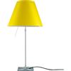 LUCEPLAN lampada da tavolo ON/OFF COSTANZA D13i con stelo telescopico alluminio e paralume RADIEUSE GIALLO VIVO - 1D13N=010020+9D1301511706