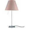 LUCEPLAN lampada da tavolo ON/OFF COSTANZA D13if con stelo fisso alluminio e paralume MEZZO TONO CIPRIA - 1D13N=01F020+9D1301511738